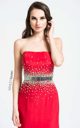 6 of 6 Ashley Lauren 1078 Dress Red