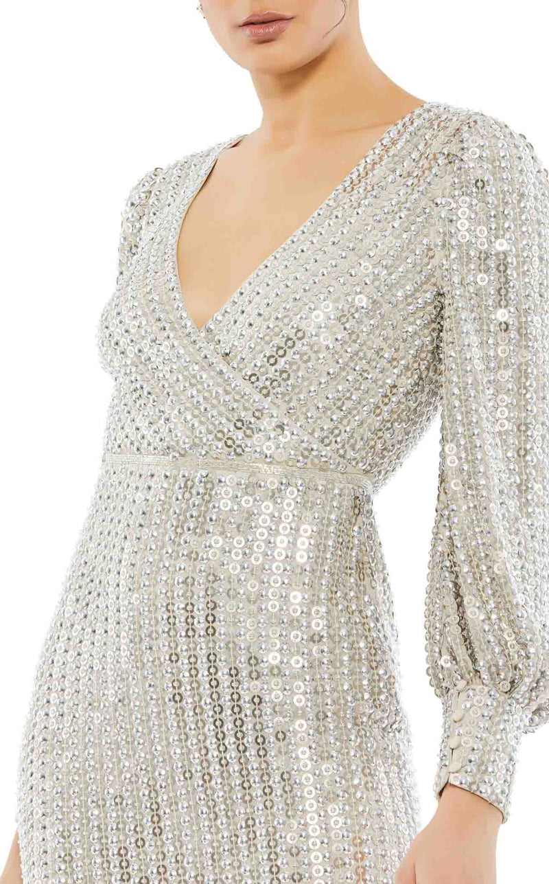 Mac Duggal 10809 Dress Silver