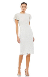 1 of 4 Mac Duggal 10827 Dress White