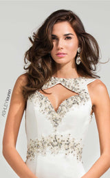 6 of 6 Ashley Lauren 1086 Dress Ivory