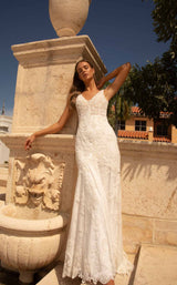 1 of 2 Primavera Couture 11004 Dress Ivory