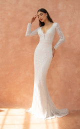 1 of 2 Primavera Couture 11033 Dress Ivory