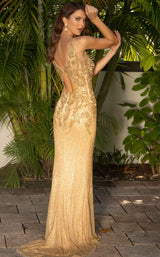 4 of 5 Primavera Couture 11049 Dress Gold