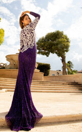 3 of 4 Primavera Couture 11051 Dress Purple