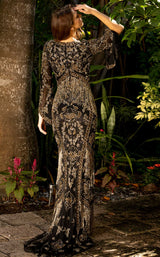 2 of 2 Primavera Couture 11059 Dress Black-Gold