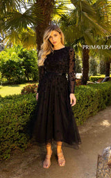 4 of 9 Primavera Couture 11072 Black Multi