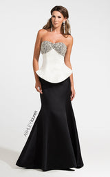 1 of 3 Ashley Lauren 1112 Dress Dark-Silver