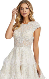 3 of 4 Mac Duggal 11132D Ivory/Nude