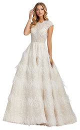 1 of 4 Mac Duggal 11132D Ivory/Nude