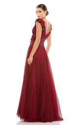 2 of 3 Mac Duggal 11152 Dress Burgundy