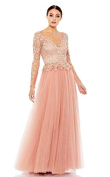 1 of 4 Mac Duggal 11168 Dress Rose-Gold