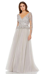 1 of 4 Mac Duggal 11168D Dress Silver