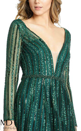 4 of 4 Mac Duggal 11184D Dress Emerald
