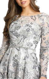 3 of 3 Mac Duggal 11185D Dress Platinum