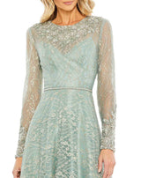 4 of 6 Mac Duggal 11235 Dress Sage