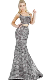 1 of 4 Jovani 1129 Black/Silver