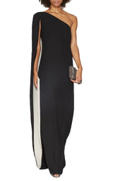 1 of 6 Halston Heritage MGT161772C Black-Champagne