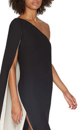 5 of 6 Halston Heritage MGT161772C Black-Champagne