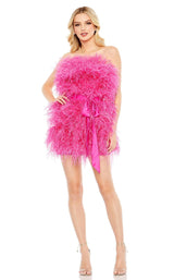 2 of 9 Mac Duggal 11436 Dress Pink