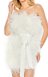 6 of 9 Mac Duggal 11436 Dress White