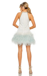 6 of 6 Mac Duggal 11437 Dress White