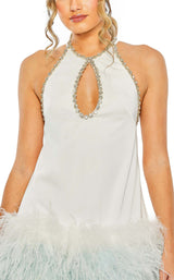 4 of 6 Mac Duggal 11437 Dress White