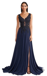 1 of 10 Daymor 1157 Dress Navy