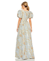 3 of 3 Mac Duggal 11608 Dress Platinum-Gold