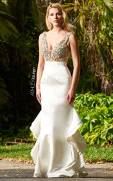 3 of 3 Ashley Lauren 1160 Dress Ivory