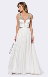 1 of 2 Ashley Lauren 1169 Dress Ivory