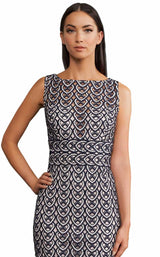 4 of 6 Daymor 1197 Dress Navy-White-lining