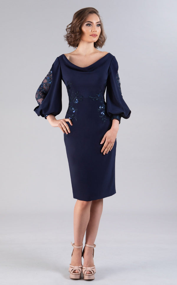 Gia Franco 12055 Dress Navy