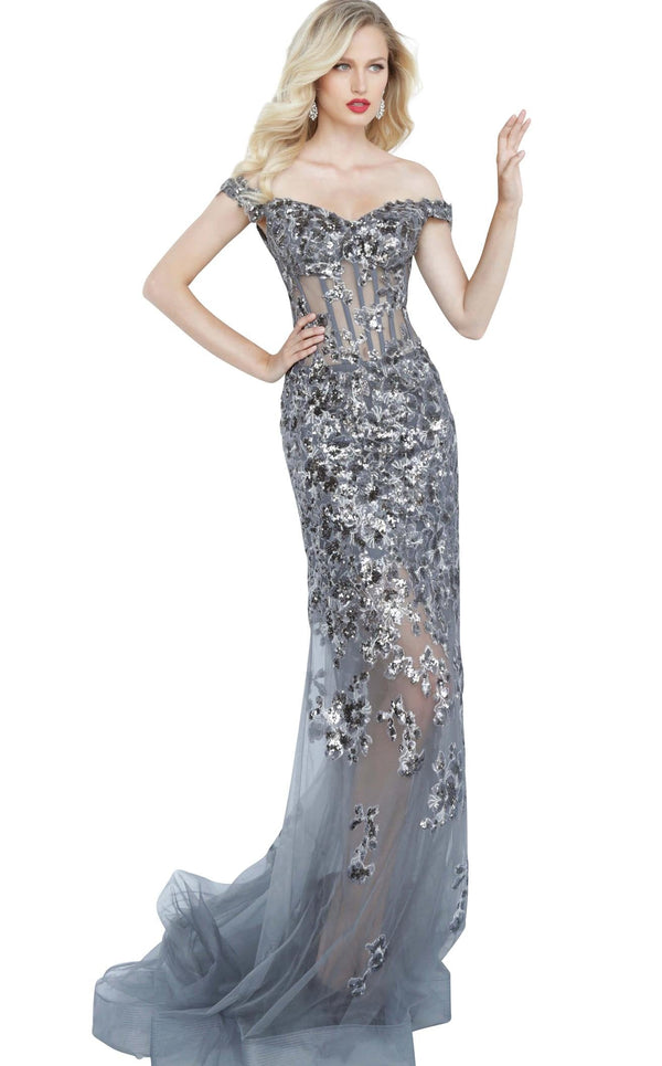 Jovani 1209 Grey