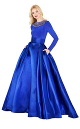 1 of 6 Mac Duggal 12093R Midnight Blue