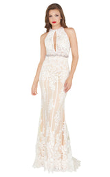 1 of 6 Mac Duggal 12150R Ivory/Nude