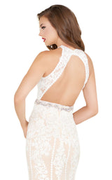 6 of 6 Mac Duggal 12150R Ivory/Nude