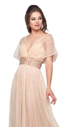 4 of 6 Mac Duggal 12174D Champagne