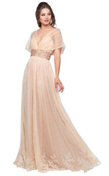 1 of 6 Mac Duggal 12174D Champagne