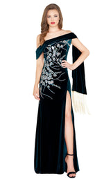 1 of 6 Mac Duggal 12186R Deep Emerald