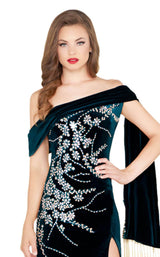 4 of 6 Mac Duggal 12186R Deep Emerald