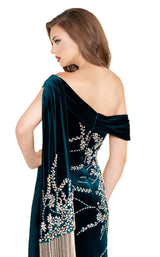 6 of 6 Mac Duggal 12186R Deep Emerald