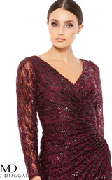 3 of 3 Mac Duggal 12412D Dress Garnet