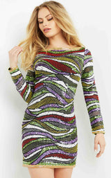 6 of 9 Jovani 1245 Dress Multi