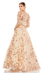 2 of 3 Mac Duggal 12458 Dress Gold