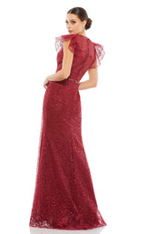 2 of 3 Mac Duggal 12465 Dress Deep-Red