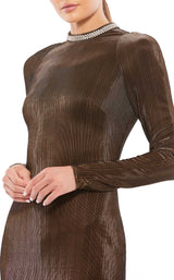 3 of 3 Mac Duggal 12511 Dress Chocolate