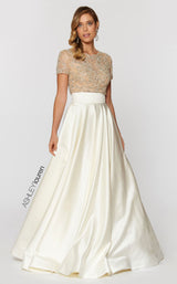 4 of 8 Ashley Lauren 1251 Dress Ivory