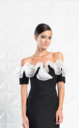 8 of 10 Daymor 1257 Dress Black-White