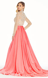 2 of 3 Ashley Lauren 1276 Dress Coral-Two-Tone