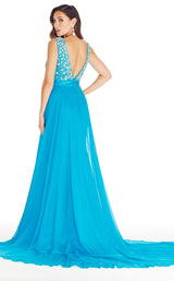 2 of 3 Ashley Lauren 1277 Dress Turquoise